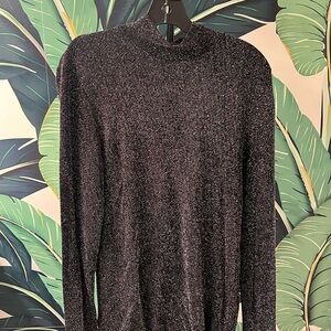 ASOS sparkly mock neck shirt